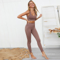 Nouvelles femmes en tricot de yoga sans couture Lega Legging High Waited Tamim Control Gym Leggings Sports Pants Fitness Workout Flex Leggings